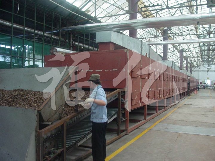 Máy sấy khô kiểu băng tải thoát nước rau củ dòng DWC